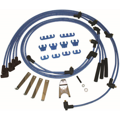 Moroso Mopar Ignition Wire Dress-Up Kit - Blue Max - Spiral Core