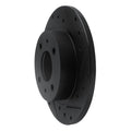 R1 86-06 Nissan TSURU (Mexico) Front Right Drilled & Slotted Black Brake Rotor
