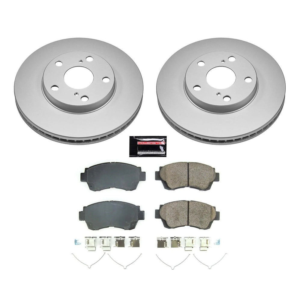 Power Stop 98-03 Toyota Sienna Front Z17 Evolution Coated Brake Kit