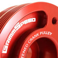 GrimmSpeed Subaru Red Lightweight Crank Pulley
