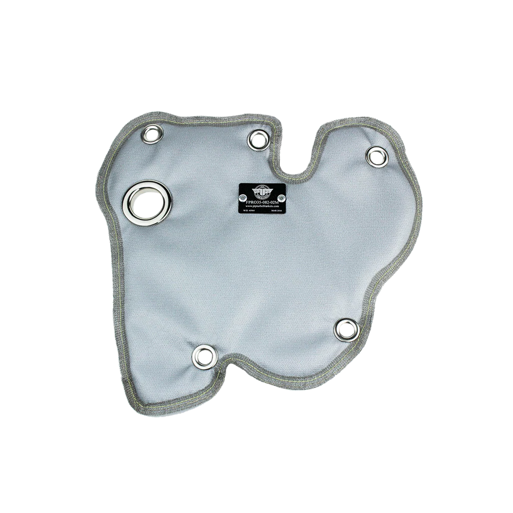 PTP Turbo Blankets Silver / Fiberglass Fiat 500T and 500L and Abarth Turbo Blanket