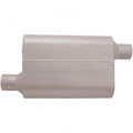 40 Series Delta Flow Chambered Muffler 40 Delta Flow 2.25 Offset In 2.25 Offset Out Aggressive Sound Flowmaster