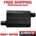 40 Series Delta Flow Chambered Muffler 40 Delta Flow 2.25 Offset In 2.25 Offset Out Aggressive Sound Flowmaster