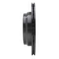 R1 06-20 BMW 328I Rear Left Drilled & Slotted Black Brake Rotor