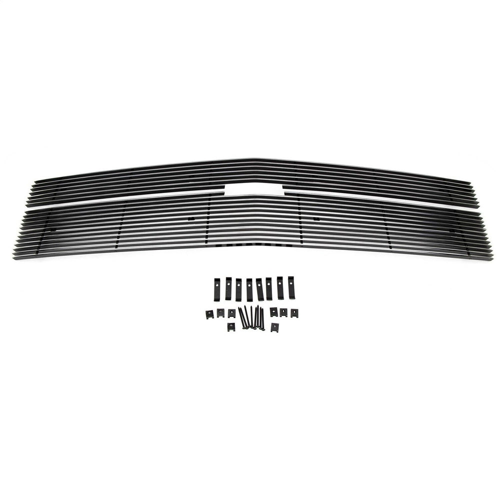 2014-2015 Silverado 1500 Billet Bumper Grille Black 1 Pc Overlay - PN #25117B