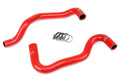 HPS Performance Red Reinforced Silicone Radiator Hose Kit Coolant for Ford 11-13 Fiesta 1.6L
