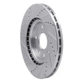 DFC 12-25 Chrysler Pacifica Front Right Drilled & Slotted Silver Brake Rotor