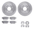 DFC 06-13 Ford Fusion Rear Geospec Rotors with 5000 Advanced Brake Pads w/Hardware