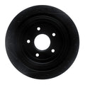R1 97-13 Cadillac XLR Rear Right Drilled & Slotted Black Brake Rotor