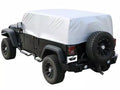 Multiguard Water Repellent Cab Cover (fits over installed top) for 2007-2018 Jeep Wrangler JK Unlimited, 4-Door, Silver Rampage