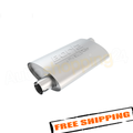 Borla Universal Pro-XS Oval 2in Inlet/Outlet Offset/Offset Notched Muffler