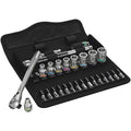 8100 SA 8 ZYKLOP METAL RATCHET SET W/ SWITCH LEVER 1/4IN DRIVE METRIC 28 PCS