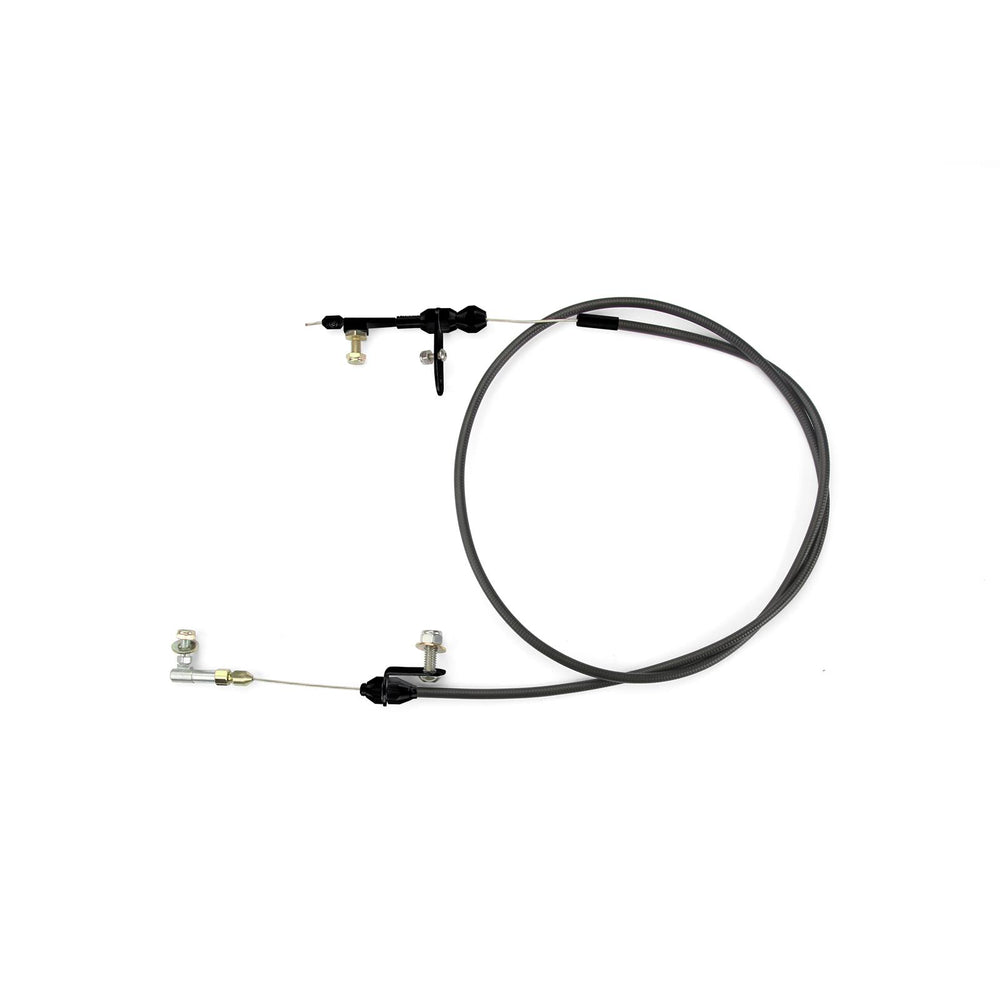 POWERGLIDE KICKDOWN CABLE KIT BLK HOUSING & FITTINGS