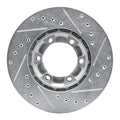 R1 87-89 Dodge Raider Front Left Drilled & Slotted Silver Brake Rotor
