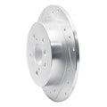 DFC 18-24 Toyota Camry Rear Left Drilled & Slotted Silver Brake Rotor