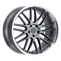 ~(29 lbs. 22X22X12)~ TSW AVALON 20x10.0 5/112 ET35 CB66.56 GUNMETAL W/BRUSHED GUNMETAL FACE AND MACHINE