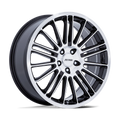 ~(29 lbs. 22X22X12)~ TSW AVALON 20x10.0 5/112 ET35 CB66.56 GUNMETAL W/BRUSHED GUNMETAL FACE AND MACHINE