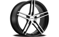 MONOPHONIC 20x10 5x112.00 SATIN BLACK W/ TITANIUM BLACK FACE (45 mm)