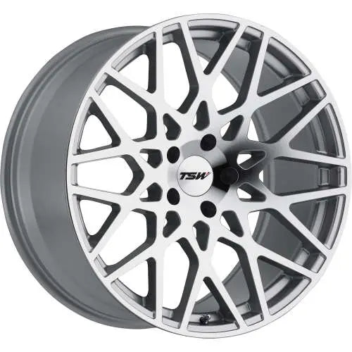 TSW Alloy Wheels silver auto part