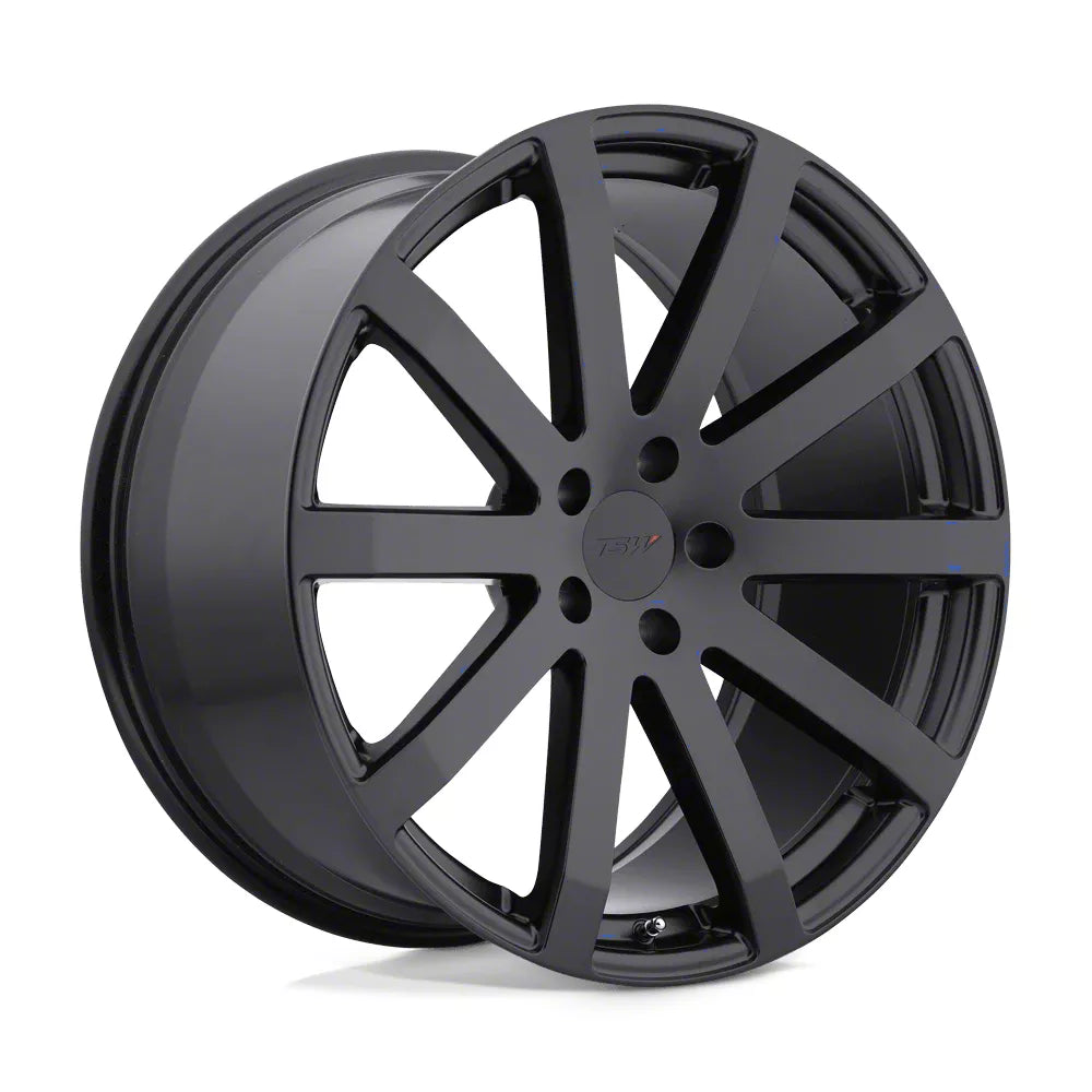 TSW Alloy Wheels black auto part