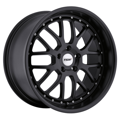 TSW Alloy Wheels black auto part