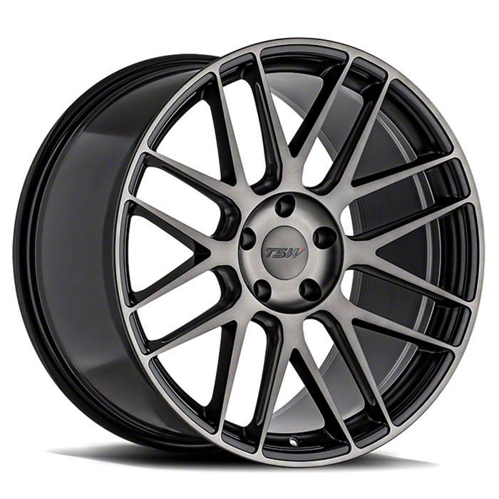 TSW Alloy Wheels black auto part