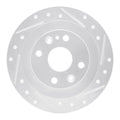 R1 02-10 Renault CLIO (Mexico) Rear Right Drilled & Slotted Silver Brake Rotor
