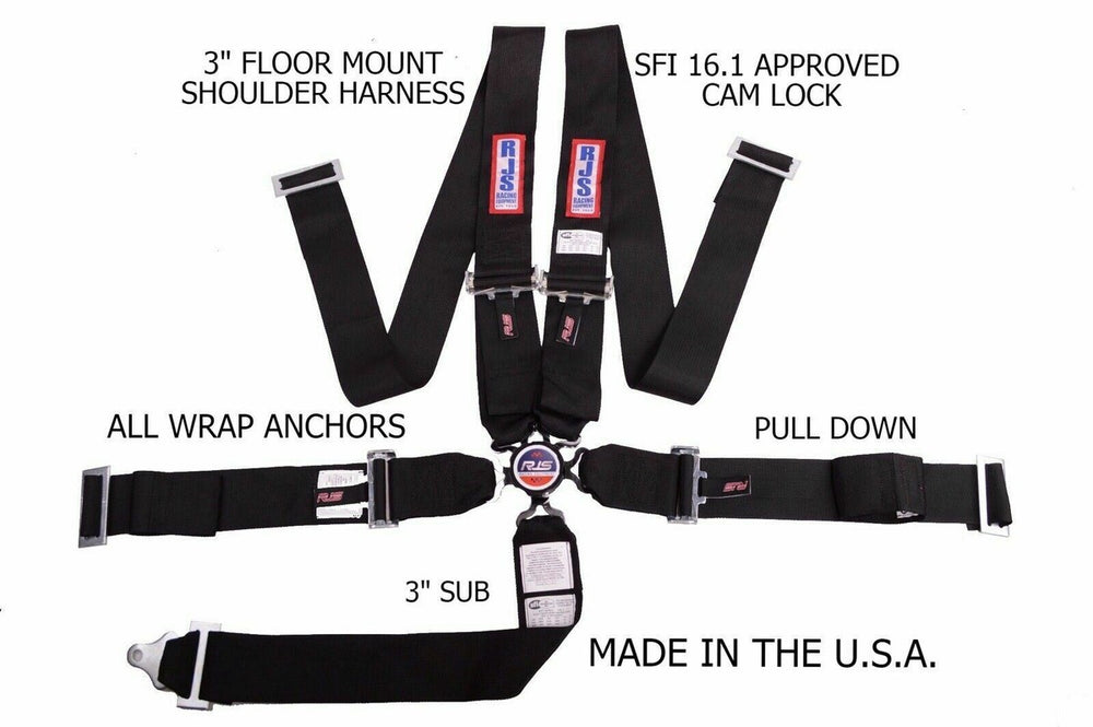 SFI 16.1 CAM-LOCK HARNESS 3' PULL D