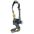 BLUE ARMOR 1000 CONSTRUCTION HARNESS TONGUE BUCKLE LEGS M/L BLACK/BLUE/YELLOW