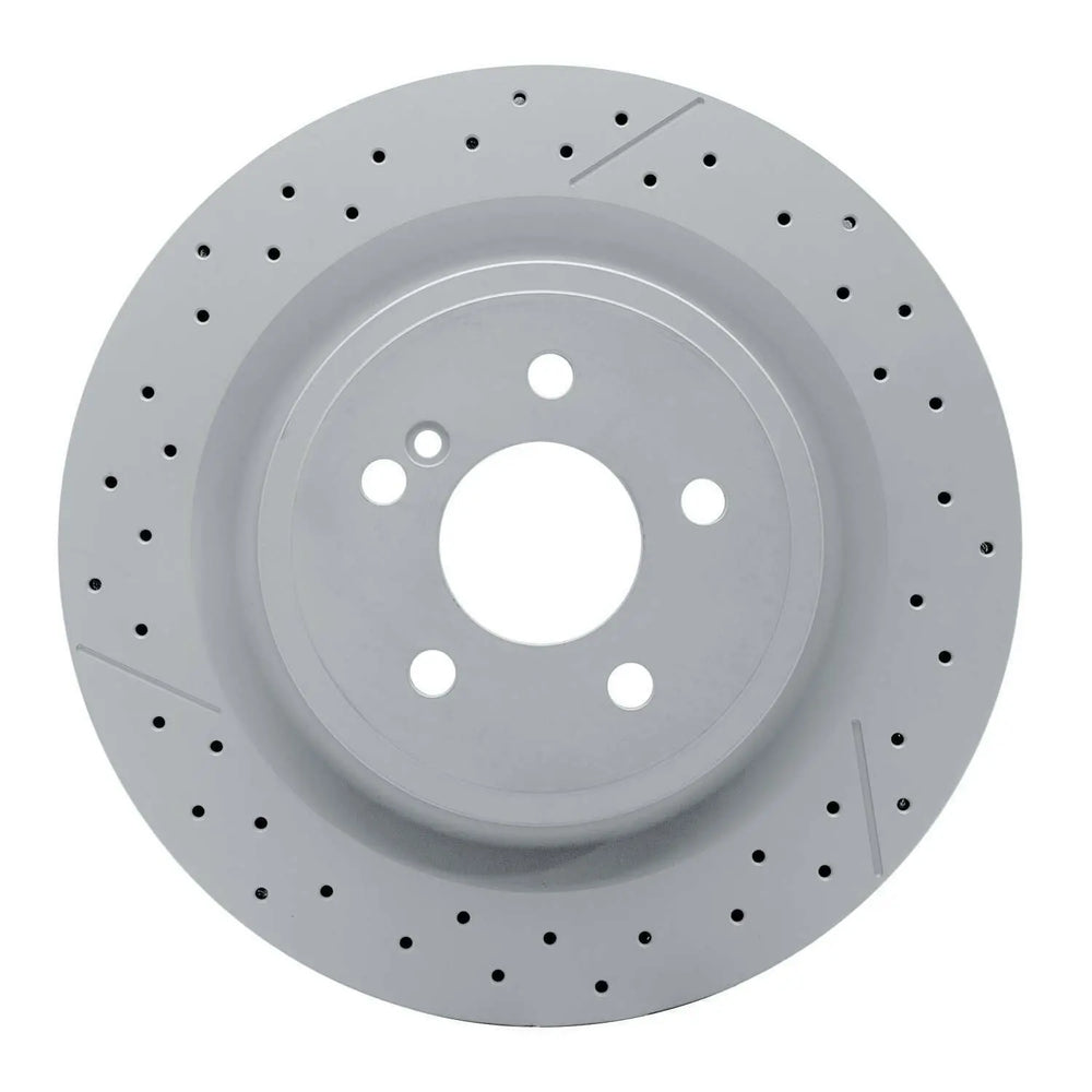 R1 14-19 Suzuki SX4 S-Cross (Mexico) Rear Right Drilled & Slotted Black Brake Rotor