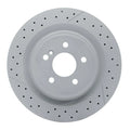 R1 14-19 Suzuki SX4 S-Cross (Mexico) Rear Right Drilled & Slotted Black Brake Rotor
