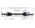 NEW CV AXLE