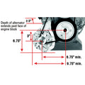 Bracket - SBC Low Mount Alternator for 8002/8003