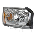 RH HEADLAMP ASSY COMPOSITE W/O BULBS OR SOCKETS DODGE DAKOTA 20052005 CAPA