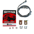 Jeep Stainless Steel Brake Line 84-01 Cherokee 97-16 Wrangler Front Lift Height 3-8 Inch Pair Skyjacker