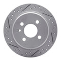 R1 84-91 BMW 325Ix Rear Left Drilled & Slotted Geoperformance Rotor