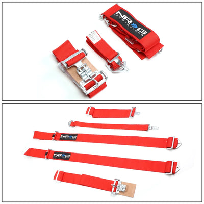NRG SFI 16.1 5PT 3in. Seat Belt Harness / Latch Link - Red