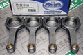 Forged 4340 steel H-Beam connecting rods are forged from a two-piece forging and feature a fully machined and shot-peened surface. Sizing is held to exact tolerances. Specify weight required when ordering. Recommended for competition use.
