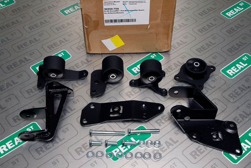 86-89 Accord Conversion Left Hand Engine Mount B Series Cable/Manual /Automatic 250-400HP 75A Black Innovative Mounts