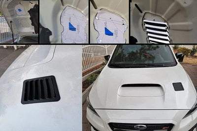 Verus Engineering Hood Louver Kit Bare Aluminum - WRX