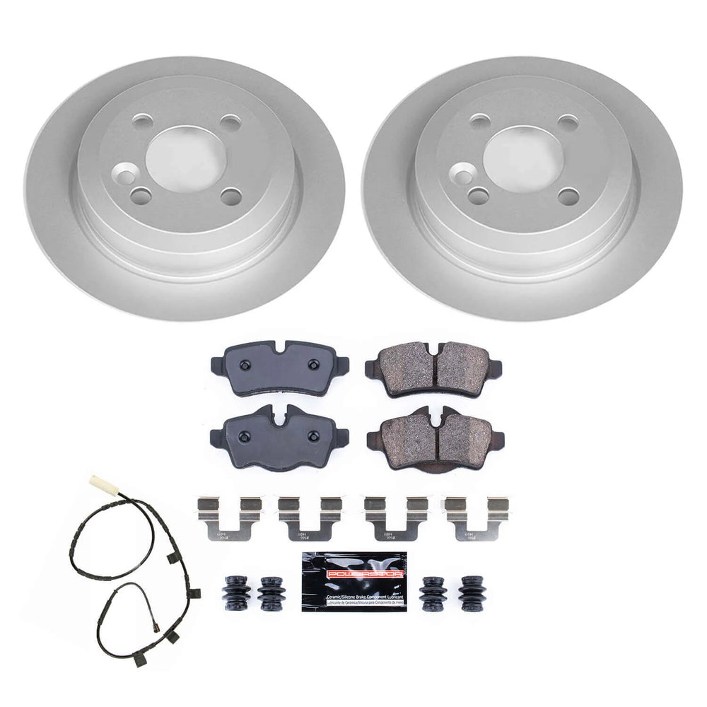 Power Stop 2013 Mini Cooper Rear Z23 Evolution Coated Brake Kit