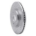 R1 09-14 Acura TL Front Left Drilled & Slotted Silver Brake Rotor
