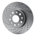 DFC 18-25 Jeep Wrangler Front Left Drilled & Slotted Silver Brake Rotor