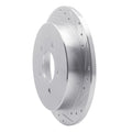 R1 Concepts Brake Rotor Drilled and Slotted Silver Fits Ford Expedition