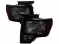 OE STYLE HEADLIGHTS WITH CHROME HOUSING SMOKED LENS AND AMBER REFLECTOR