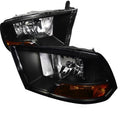 EURO HEADLIGHT BLACK HOUSING