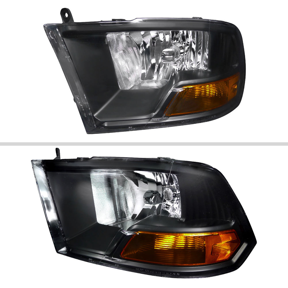 EURO HEADLIGHT BLACK HOUSING