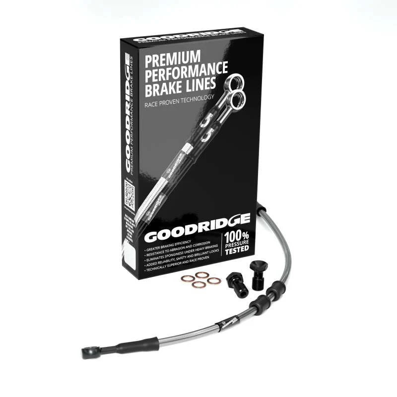 Goodridge 17-20 HD FLH CVO Multi Model +2in Clutch Line Kit - Clear