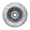 R1 Concepts Brake Rotor Drilled and Slotted Silver Fits Buick Regal