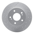 R1 94-04 Infiniti I30 Rear Left Drilled & Slotted Geoperformance Rotor